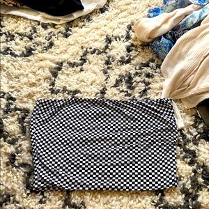 Checkered tube top